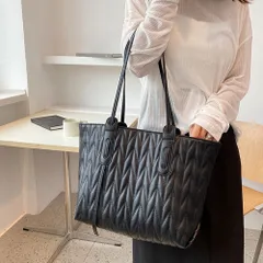 トートバッグ 横型 大容量 肩掛けかばん マザーズバッグ ファスナー付き 通勤バッグ A4 オフィスカジュアル ジップトート PUレザー鞄 合皮トート 大きめ シンプル おしゃれ レディース 30代 40代