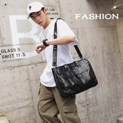 ショルダーバッグ メンズ レザー ハンドバッグ ビジネスリュック 斜め掛け トートバッグ 大容量 軽量 多収納 多機能