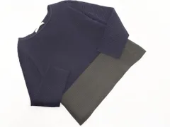 MELROSE メルローズ ニット セーター 紺 ■◇ レディースのサムネイル