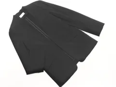 PLST プラステ ノーカラー ジャケット sizeS/黒 ■◇ レディース
