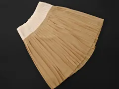 SONIA RYKIEL ソニアリキエル バイカラー プリーツ スカート size40/白ｘベージュ ■◇ レディース