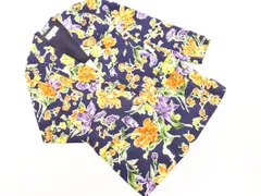 HANAE MORI ハナエモリ 花柄 テーラード ジャケット sizeM/濃紺 ■◇ レディース