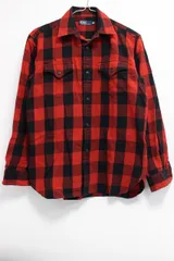 Polo by Ralph Lauren ポロバイラルフローレン ネルシャツ サイズ160 レッド系 バッファローチェック柄 2-N125/1/TC