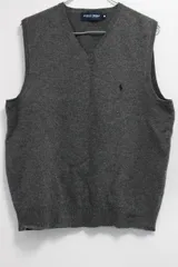 Polo Golf ポロゴルフ ウールベスト Vネック サイズM グレー系 2-N132/1/NP