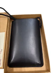 MUJI無印良品　ミニサコッシュ レザー ブラック