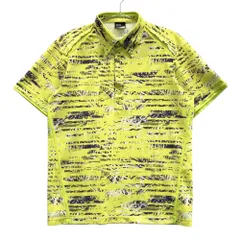 サイズ：L OAKLEY オークリー 433954JP 半袖ポロシャツ 総柄 イエロー系 [240101616486] ゴルフウェア メンズ ストスト