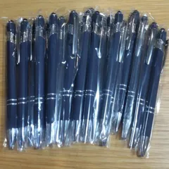 激安！！新品 タッチペン付きボールペン 20本 インクは黒、本体は藍色