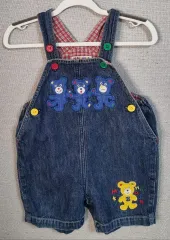 キッズ) 80) ミッキーハウス デニム オーバーオール