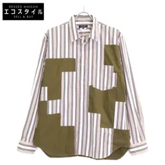 COMMEdesGARCONS HOMME PLUS コムデギャルソンオムプリュス 【美品/25AW】PP-B007 綿クラスターストライプｘ綿ブロード 長袖シャツ M