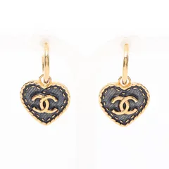 シャネル CHANEL ピアス ココマーク デニム GP（ゴールドメッキ） ピアス レディース Used A