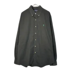 Ralph Lauren GOLF ラルフローレン ゴルフ ボタンダウン 長袖シャツ ブラック(メンズ L)中古 古着 X3736