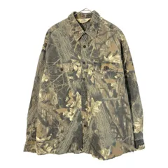 80年代 RED HEAD レッドヘッド リアルツリーカモ 長袖シャツ アウトドア(メンズ XL相当)中古 古着 X3738