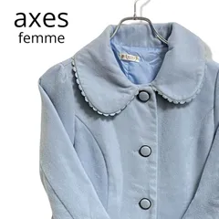 axes femme  アクシーズファム ブルー レディース アウター ジャケット ロングコート 長袖 フェミニン ガーリー 可愛い 【Mサイズ】011TY