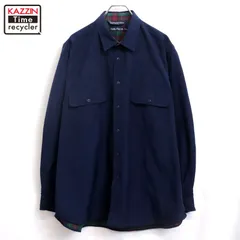 90s vintage NAUTICA 裏地ネル ナイロン 長袖シャツ メンズ 表記XLサイズ