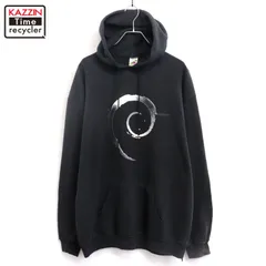 00s Fruit of the Loom プリント スウェット パーカー メンズ 表記XLサイズ