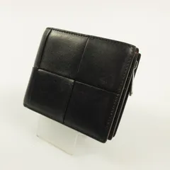 【姫路東店】 中古 BOTTEGA VENETA | ボッテガヴェネタ 二つ折り財布 スモール カセット 二つ折りファスナーウォレット マキシイントレチャート 【125】
