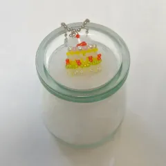 ケーキタルト ビーズ キーホルダー