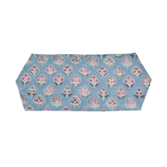 刺繍ロゴリバーシブルかごバッグカバー L MI×WH 花柄