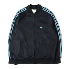 adidas vintage アディダスヴィンテージ ジャケット ネイビー 紺 サイズ:192(XL相当) | フランス製 ATP VENTEX社 70s 3本ライン トレフォイル フルジップ ジャージ トラックジャケット ブルゾン【メンズ】【中古】