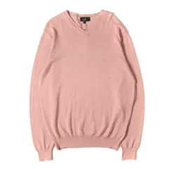 【新品】dunhill ダンヒル ニット ピンク サイズ:S | プレーン Vネック コットンニット (スコットランド製) | トップス セーター【メンズ】のサムネイル
