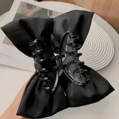 ヘアクリップ ビッグリボン リボンバレッタ 大人可愛い まとめ髪 オフィスカジュアル 女子会 結婚式 パーティ 髪飾り ヘアアクセサリー ヘアアレンジグッズ お洒落 韓国風 レディース 人気