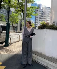 LOWRYS FARM ローリーズファーム ベスト F グレー