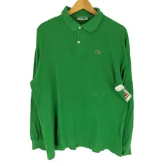 シュミーズラコステ CHEMISE LACOSTE 70-80S フランス製 鹿の子 長袖ポロシャツ メンズ  6