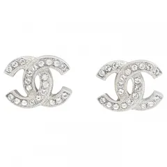 シャネル ココマーク ストーン シルバー ピアス Aランク ch8846cc