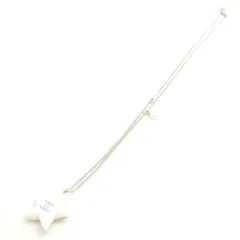 美品 CHANEL シャネル B25C ネックレス ココマーク 星 スター ホワイト パール レディース AU4182W2 