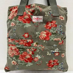 9807　Cath Kidston　キャスキッドソン　トートバッグ　キャンバス　花柄　フラワー　レディース　シンプル　カジュアル　きれいめ　ハンドバッグ