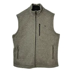Polo by Ralph Lauren ポロ ラルフローレン フリースベスト グレー(メンズ XL)中古 古着 X3323