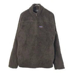 patagonia パタゴニア ハーフジップ ロスガトス フリースジャケット アウトドア ブラウン(メンズ S)中古 古着 X3441