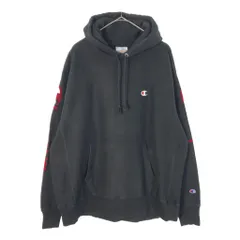 Champion チャンピオン REVERSE WEAVE リバースウィーブ スウェットパーカー ブラック(メンズ X-LARGE)中古 古着 X3689