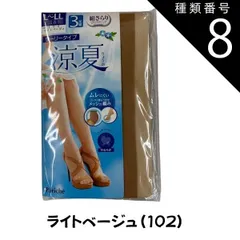 種類8:種類8：[8]２パックセット/Ｍ 種類1：１パック/Ｌ〜ＬＬ/ティナ(010) ※new※【春夏向きストッキング】【1パック３足組】【M～L・L～LL】【パンスト】【１パック・２パック】【ウーリー】「涼夏 」しめつけ感の少ないウーリータイプ　SR-3　