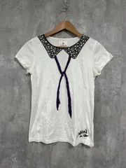 LANVIN ランバン ストーン パール プリントデザイン Tシャツ size38/白 ■◆ レディースのサムネイル