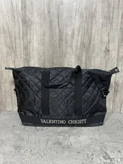 VALENTINO CHRISTY バレンチノクリスティ キルティングボストンビッグ ハンド バッグ sizeF/黒 ■■ レディース