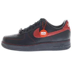 NIKE (ナイキ) ×RTFKT AIR FORCE 1 LOW DEMON エアフォース1 ロー デーモン ローカットスニーカー ブラック/レッド US10.5/28.5cm FQ3956-001