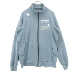 DESCENTE デサント プリント 長袖 トラックジャケット M ブルー デサント社製 メンズ 古着のサムネイル