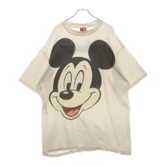 VINTAGE (ヴィンテージ) 90s DISNEY MICKEY MOUSE 2nd TEE ディズニー ミッキーマウス ビックフェイス Tシャツ 半袖カットソー ホワイト