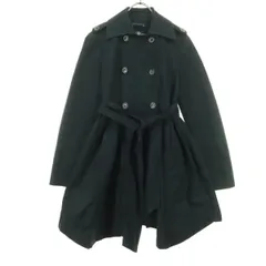 ZARA WOMAN ザラウーマン 長袖 トレンチコート M ブラック レディース 古着