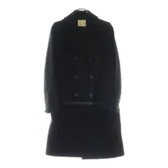 HELMUT LANG (ヘルムートラング) 97AW Archive GRTタグ 本人期 ペンキライン ダブルチェスターコート ブラックのサムネイル