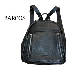 BARCOS バルコス　シュリンクレザー　牛革　リュック　レディース　ブラック