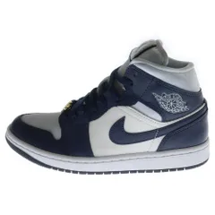 NIKE (ナイキ) WOMEN'S AIR JORDAN 1 MID FOOTBALL GREY ウィメンズ エアジョーダン フットボールグレー ミッドカットスニーカー レディース US8/25.0cm FZ8777-044