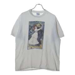 VINTAGE (ヴィンテージ) 90S Auguste Renoir Dance at Bougival オーギュストルノワール ブージヴァルのダンス アートプリント 半袖Tシャツ ホワイト