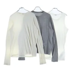 JIL SANDER (ジルサンダー) Set Of 2 T-shirts And Tank Top ロングスリーブ 長袖Tシャツ タンクトップ セット J47FV0110