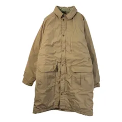 80年代 USA製 L.L.Bean エルエルビーン ストームコート アウトドア ベージュ(メンズ L)中古 古着 X3483