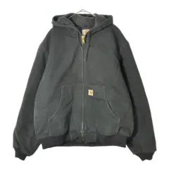 USA製 Carhartt カーハート アクティブジャケット ブラック(メンズ L)中古 古着 X3516