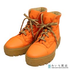 正規証明カード付】HERMES エルメス レザー レースアップ ブーツ41.5 