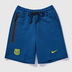 【送料無料・匿名配送】Nike ナイキ FCバルセロナ 25/26 エル・クラシコ テックフリース ショーツ 青 ブルー 黄 イエロー 新品 正規品 並行輸入 日本未発売