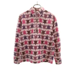 reyn spooner レインスプーナー ホヌ柄 長袖 プルオーバー ボタンダウンシャツ XS ピンク 亀 レディース 古着